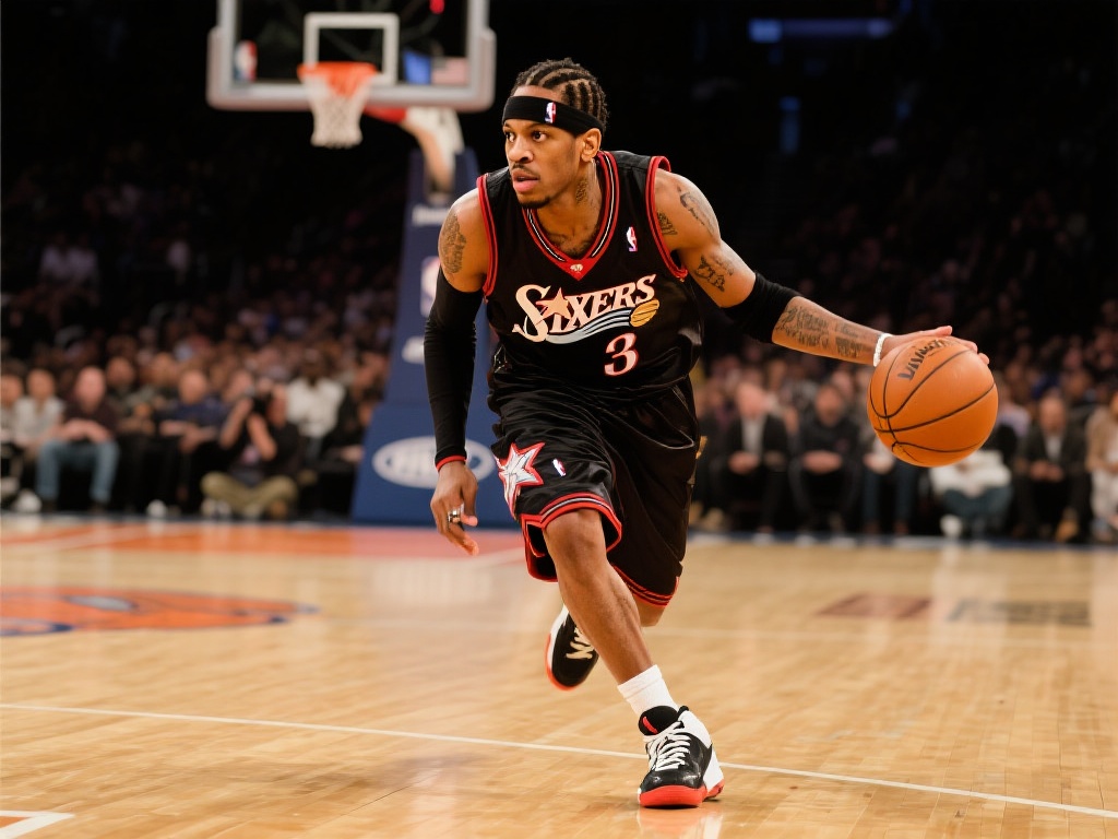 提到艾弗森，人们立刻联想到他独特的篮球风格与叛逆精